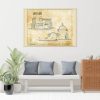 Mission San Jose De Tumacacori Section Drawing - Arizona Mission Poster, Old Mission Blueprint, Religious Décor, Historic Mission