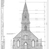 Church of the Madonna Blueprint Drawing - Fort Lee New Jersey Church Blueprint, Church Drawing, Home Decor, Wall Decor, Blueprint Décor