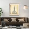 Church of the Madonna Blueprint Drawing - Fort Lee New Jersey Church Blueprint, Church Drawing, Home Decor, Wall Decor, Blueprint Décor