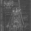 Heideman Mill Cross Section Drawing - Mill Poster, Windmill Drawing, Cabin Decor, Addison Illinois Mill, Historic Building