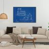 Mission San Jose De Tumacacori Section Drawing - Arizona Mission Poster, Old Mission Blueprint, Religious Décor, Historic Mission