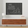 Mission San Jose De Tumacacori Section Drawing - Arizona Mission Poster, Old Mission Blueprint, Religious Décor, Historic Mission
