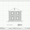 Cherokee Supreme Court Building Elevation Drawing - Supreme Court Blueprint, Oklahoma Court Drawing, Law Firm Decor, Blueprint Decor