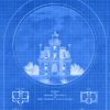 Fort Tompkins Lighthouse Blueprint - New York Lighthouse, Nautical Poster, Beach House Decor, Staten Island Lighthouse Poster Print