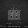 Cherokee Supreme Court Building Elevation Drawing - Supreme Court Blueprint, Oklahoma Court Drawing, Law Firm Decor, Blueprint Decor