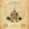 Fort Tompkins Lighthouse Blueprint - New York Lighthouse, Nautical Poster, Beach House Decor, Staten Island Lighthouse Poster Print