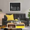 Swedesboro Trinity Church Section Drawing - New Jersey Church Blueprint, Church Drawing, Religious Home Décor, Blueprint Décor