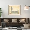 Church of the Madonna South Elevation Drawing - Fort Lee New Jersey Church Blueprint, Church Drawing, Home Wall Décor, Blueprint Décor