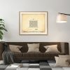 Cherokee Supreme Court Building Elevation Drawing - Supreme Court Blueprint, Oklahoma Court Drawing, Law Firm Decor, Blueprint Decor