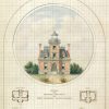 Fort Tompkins Lighthouse Blueprint - New York Lighthouse, Nautical Poster, Beach House Decor, Staten Island Lighthouse Poster Print